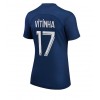 Damen Fußballbekleidung Paris Saint-Germain Vitinha Ferreira #17 Heimtrikot 2022-23 Kurzarm